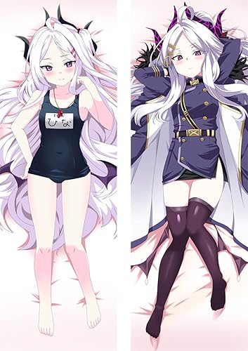 Funda de almohada decorativa de anime Blue Archive Sorasaki Hina Dakimakura Waifu funda de almohada con estampado de 2 lados para abrazar, 63.0