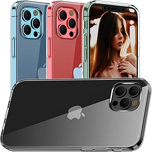 Clear iPhone 12 Pro Case,iPhone 12 Silicone Case Ultra Slim Soft Skin Flexible TPU Scratch Resistant Shockproof Protective Cases Cover for iPhone 12/12 Pro 6.1'', Clear