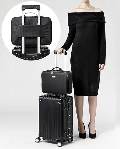 Miniatura 6 de Estuche portátil profesional para organizar maquillaje, de goma EVA, de ROWNYEON, M, Negro