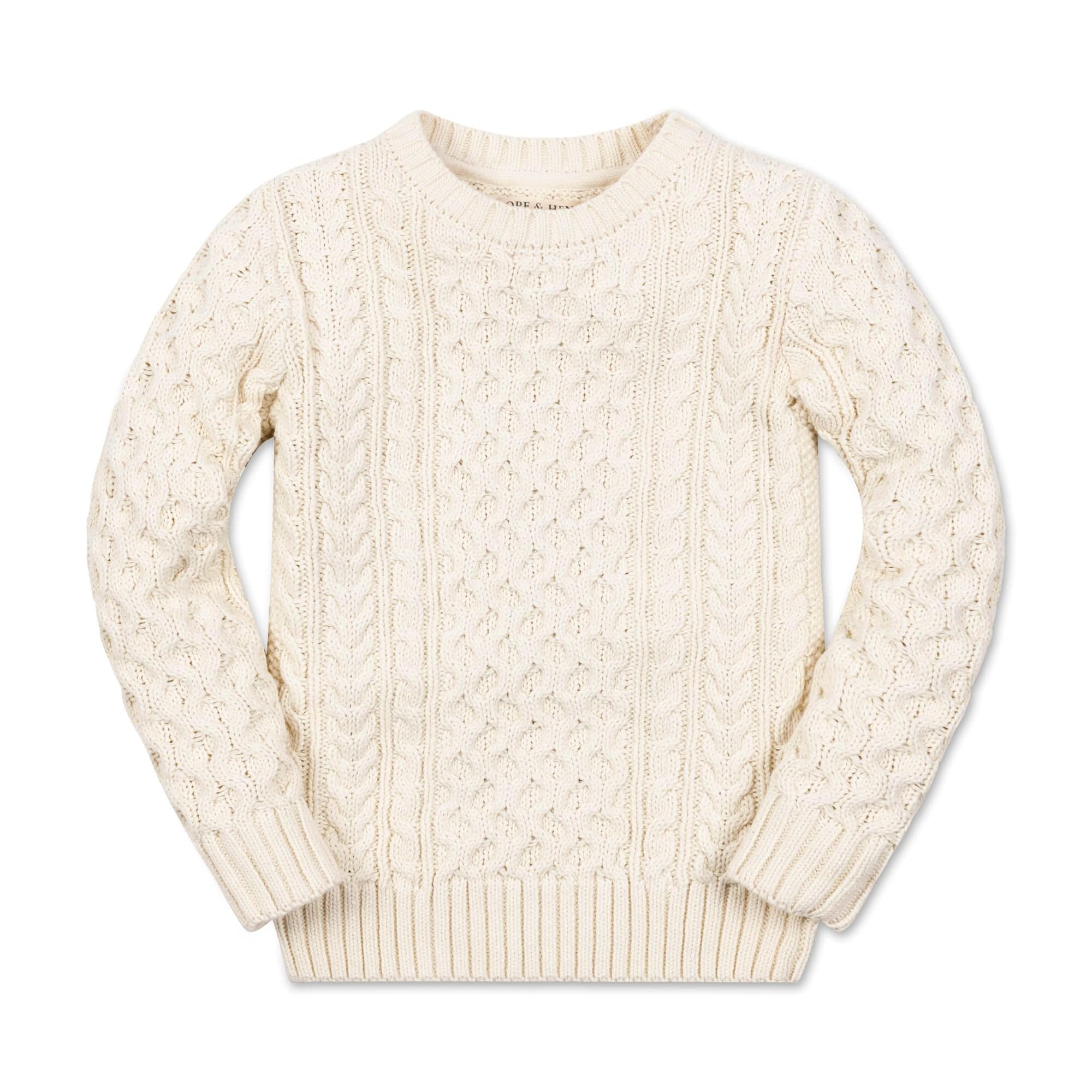 Hope &amp; Henry Boys' Long Sleeve Crew Neck Pullover Sweater