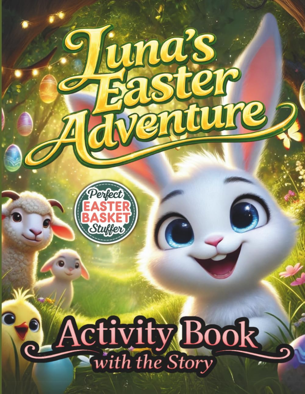 Luna`s Easter Adventure: Activity book with the story about Easter symbols