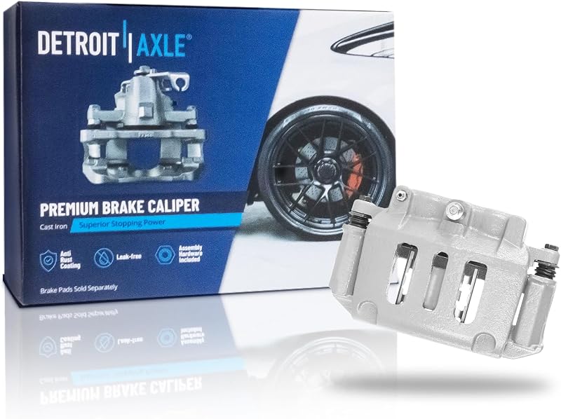 Pinça de freio dianteira esquerda Detroit Axle com suporte para Ford Crown Victoria 1998–2002 – 1 unidade