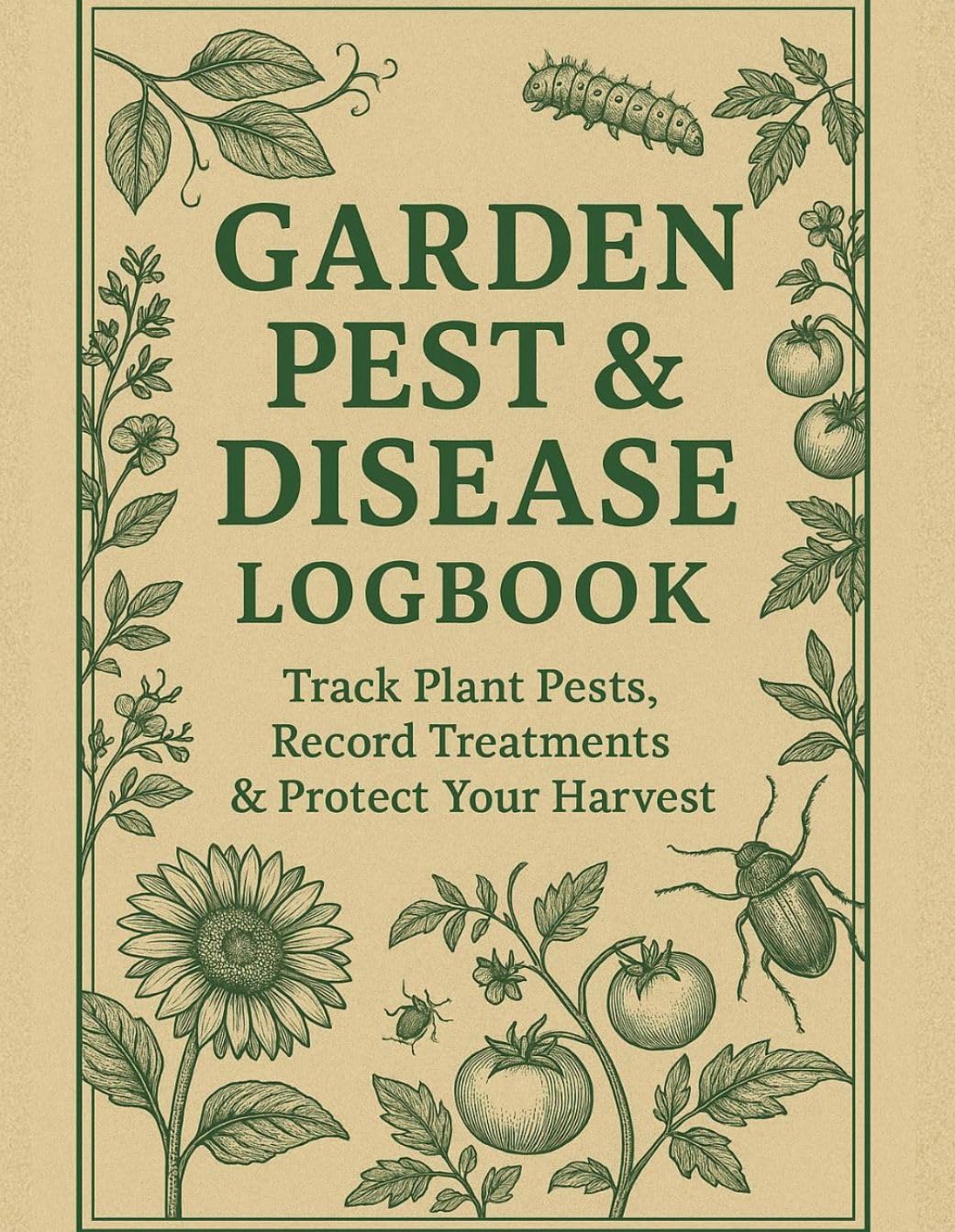 Garden Pest & Disease Logbook: Track Plant Pests, Record Treatments & Protect Your Harvest