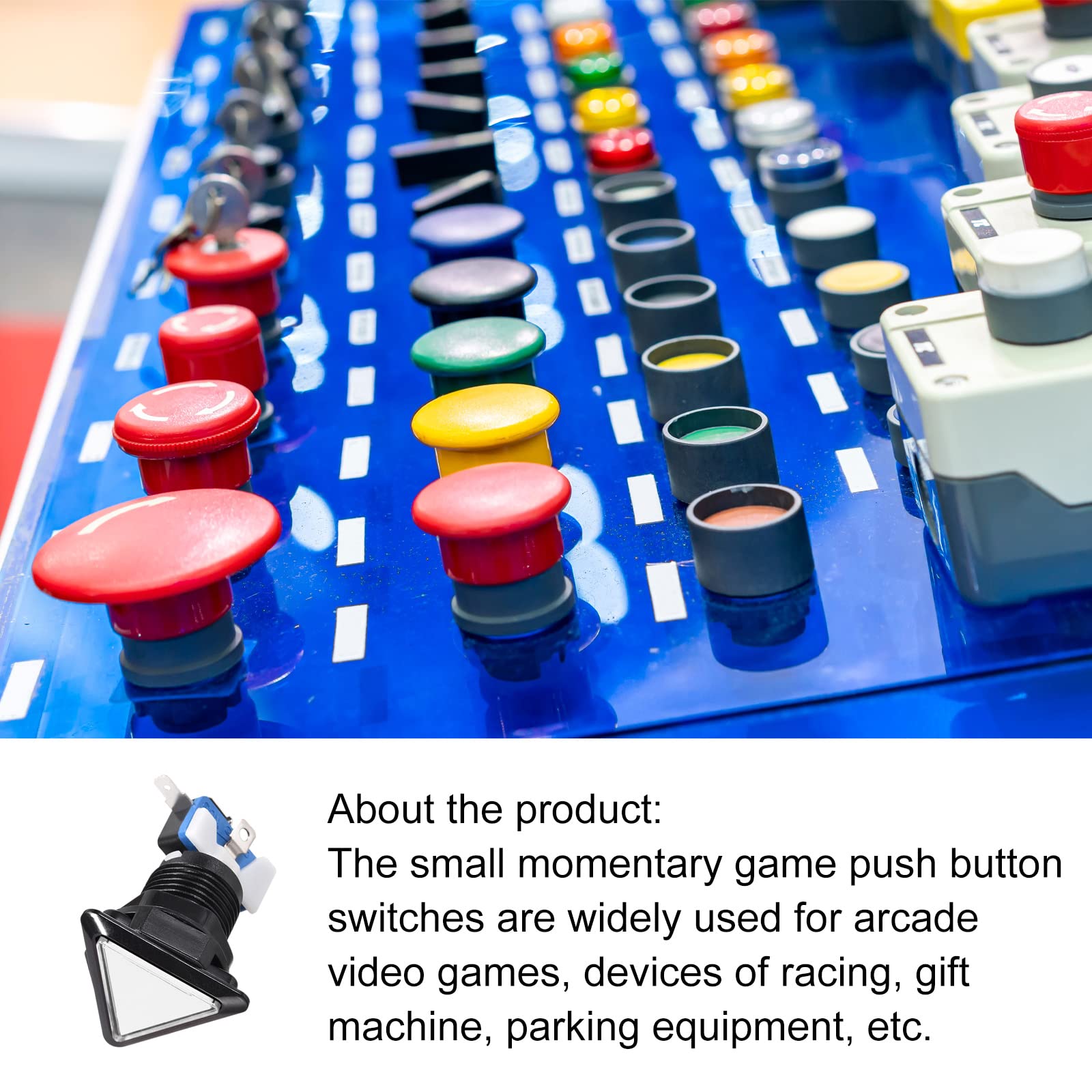 Amazon.co.jp: Rebower ゲームプッシュボタン 三角形 プッシュスイッチ