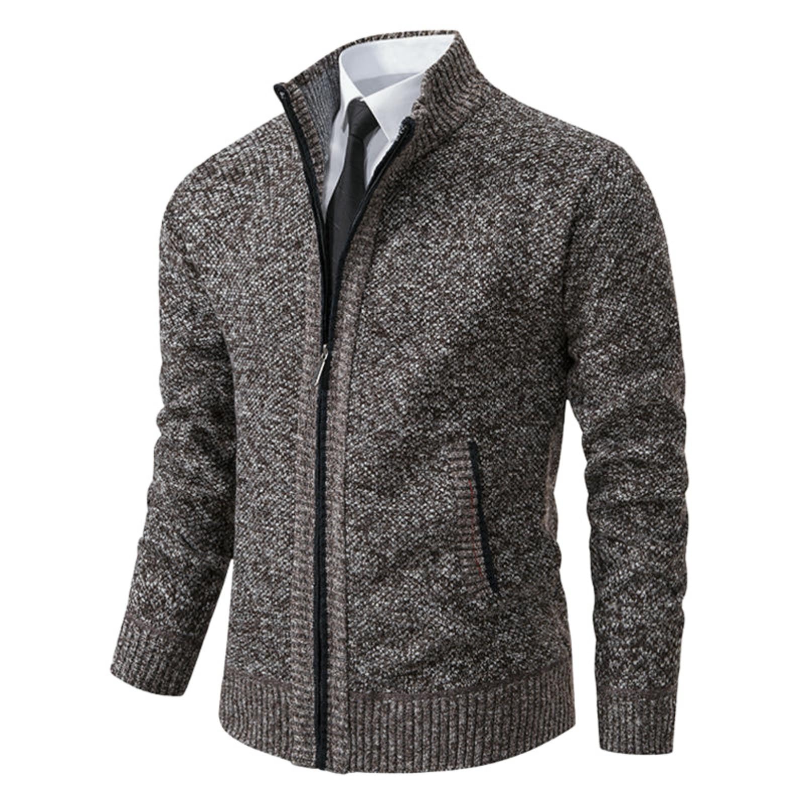Cárdigan de punto para hombre que combate el frío del invierno 8