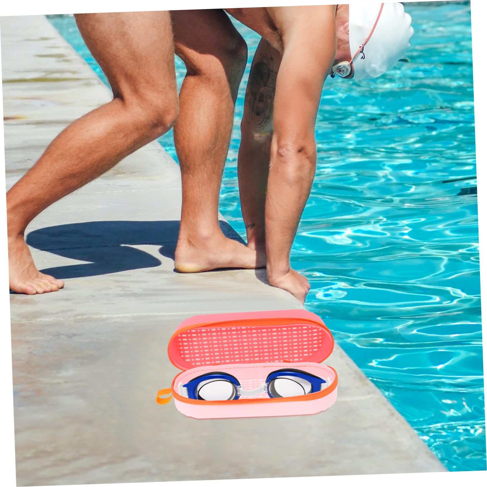 BESPORTBLE Scatola Porta Occhiali Da Nuoto Contenitore Per Occhiali Scatole Per Il Trasporto Degli Occhialini Da Nuoto Scatole Per Occhiali Con Foro Di Scarico Gel Di Silice