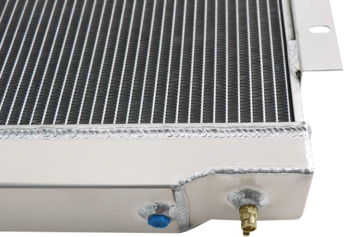 ALLOYWORKS 3 Row All Aluminum Radiator For 1972-1986 Jeep CJ5 CJ6 CJ7 SCRAMBLER 3.8L-5.0L l6/V8