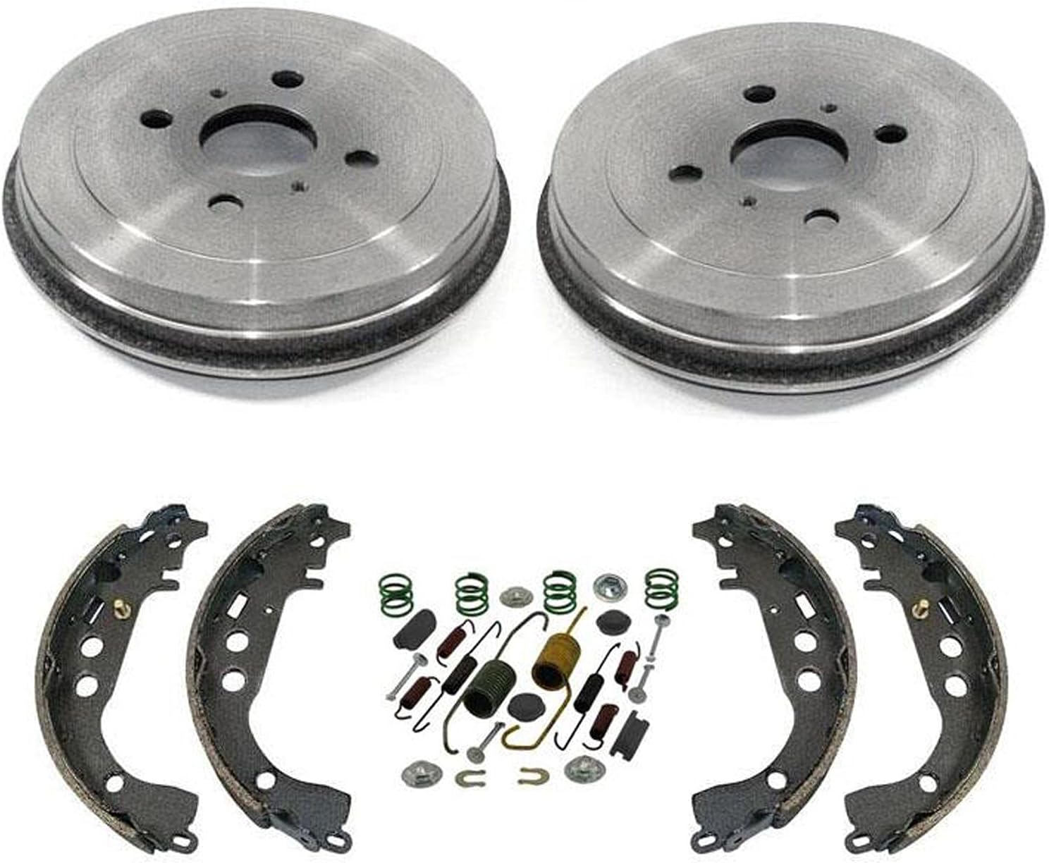 Rear Brake Drums & Organic Brake Shoes Replacement Part for Scion Xa Xb 2004-2006