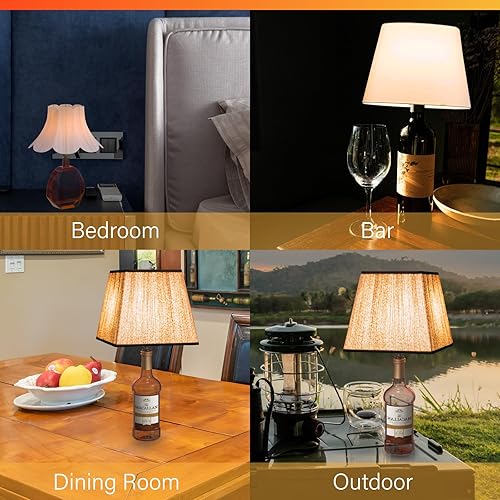 Miniatura 5 de Kit de lámpara de botella para botellas de licor, funciona con botellas de vino o cualquier otra botella de licor de vidrio, no requiere