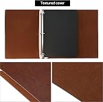 QWORK® Album de photos, 60 Pages/30 Feuilles Carnet en cuir, Album de photos, pour mariage, Anniversaire, Noël, Anniversaire