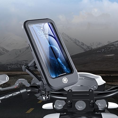 Miniatura 9 de Funda impermeable giratoria de 360 grados para teléfono para bicicleta, motocicleta, a prueba de golpes, soporte para manillar, teléfonos