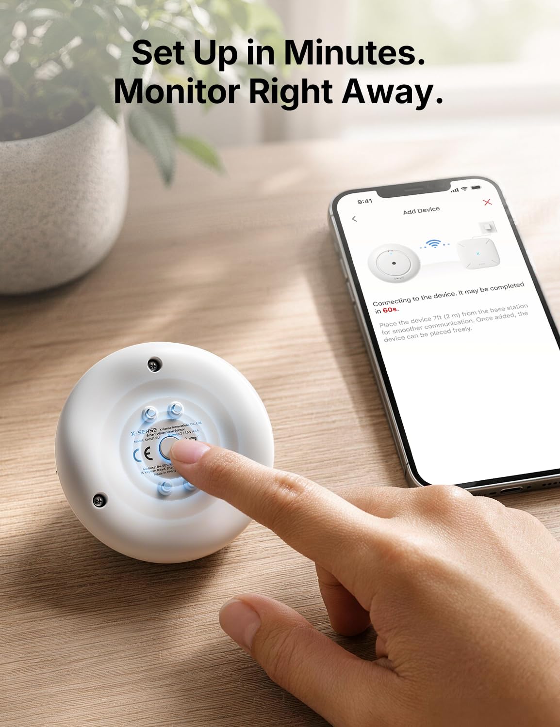 X-Sense Wi-Fi Water Leak Detector Kit - Protect Your Home -7 X-Sense Wi-Fi Water Leak Detector Kit - Protect Your Home -7