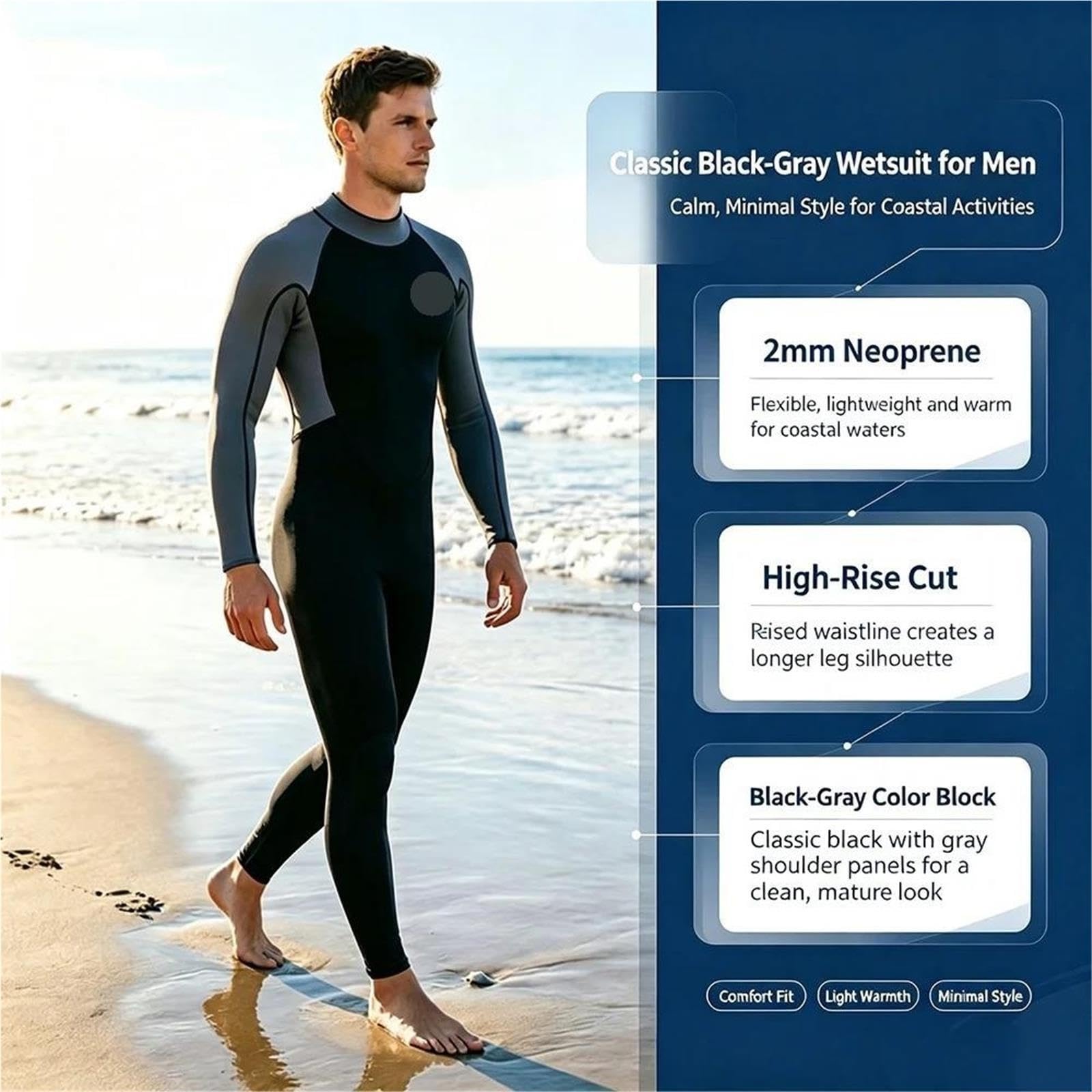 Mute 2mm Neoprene Tute da sub Surf Snorkeling