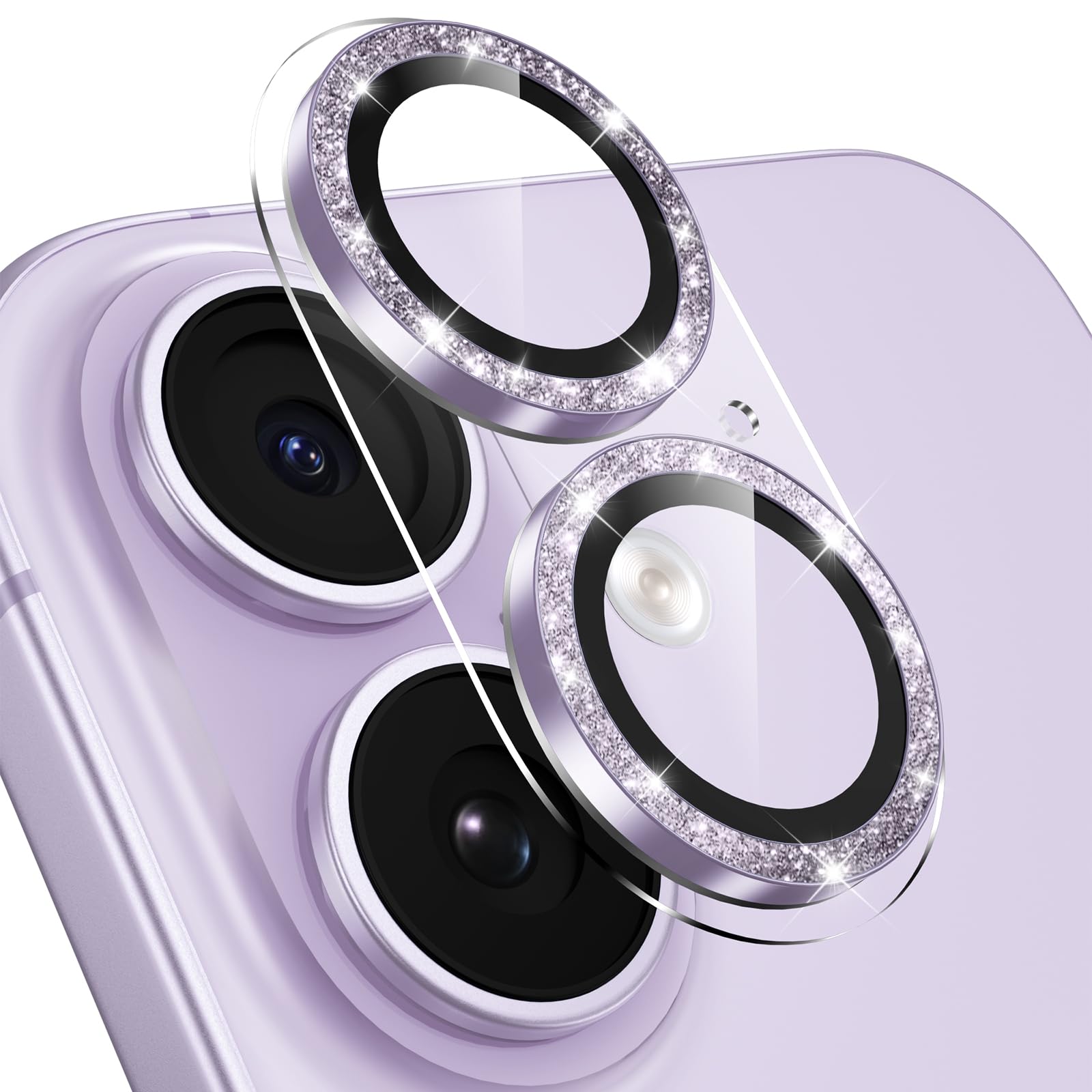 BUQIUSA カメラフィルム iPhone 17 用 カメラ保護 キラキラ 透…