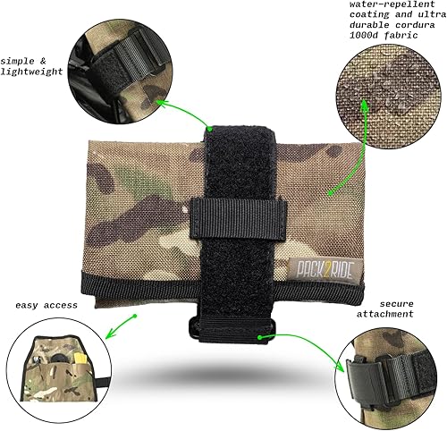 Miniatura 2 de PACK2RIDE Blossom - Bolsa para sillín de bicicleta, resistente al agua, tela Cordura duradera y soporte para kit de herramientas de bicicleta,