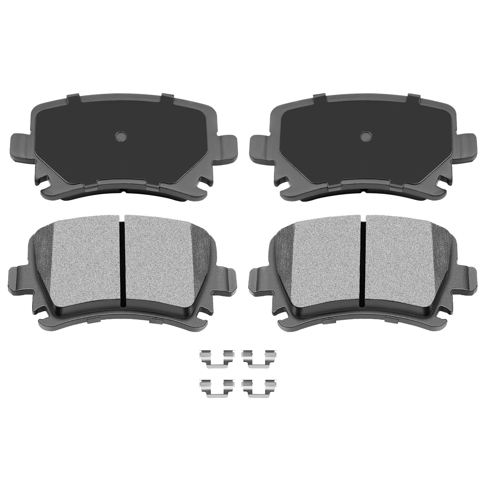AUTOMUTO Rear Brake Pads Kits, 4PCS Ceramic Brake Pads Set D1108