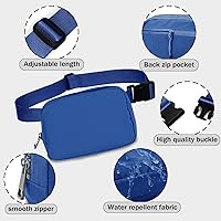 Vista 67 de Cangurera cruzada para mujer, mini bolsa para cinturón de 1 litro con correa ajustable de 32 a 51 pulgadas, bolsa de cintura pequeña para viajes