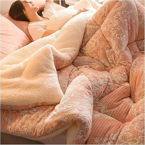 Down Duvet, Thick Warm Winter Duvet Quilt Double Size Duvet Quilt, for All Seasons, Soft and Durable Feather Duvet Insert, Machine