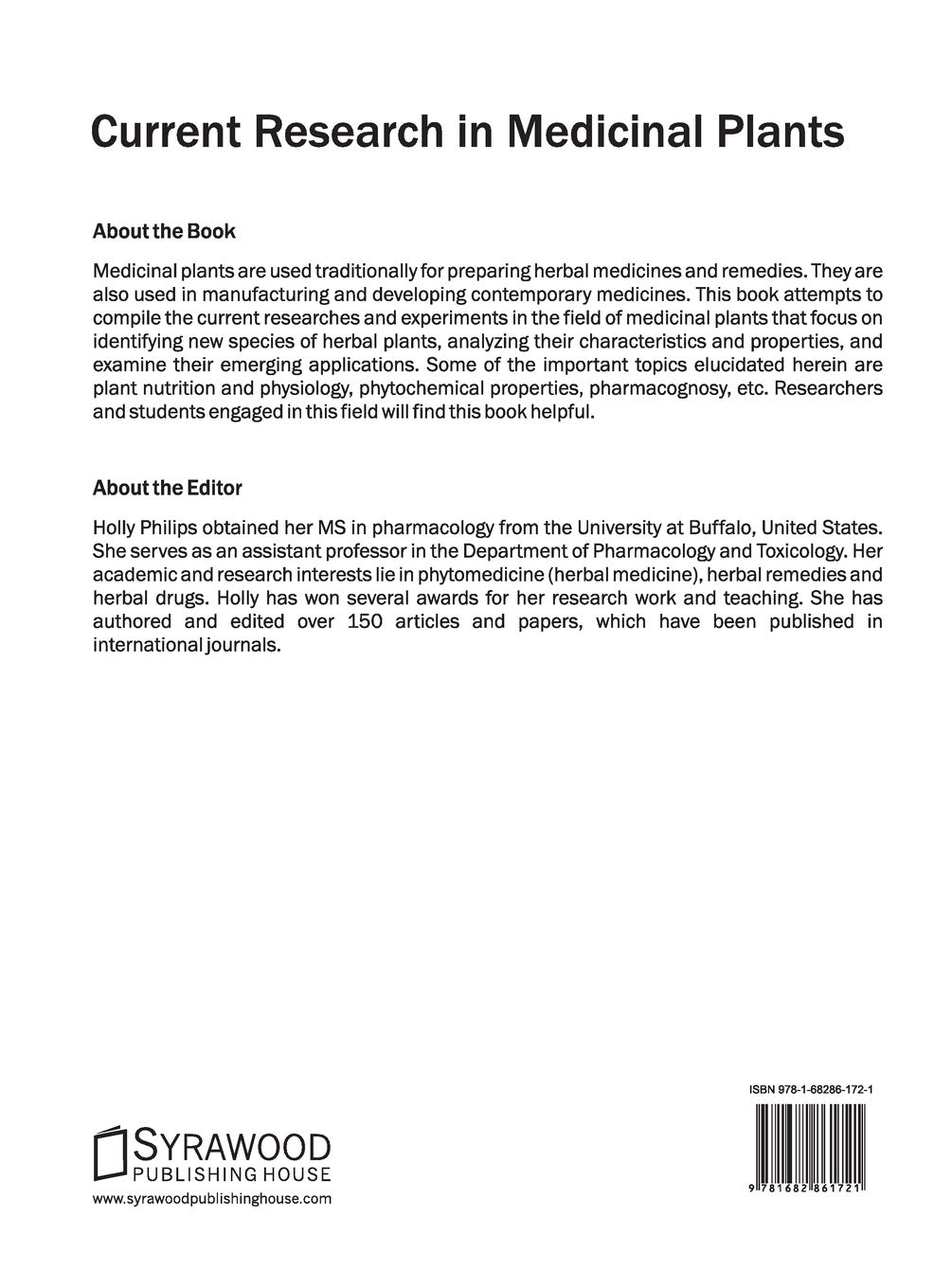 Current Research in Medicinal Plants