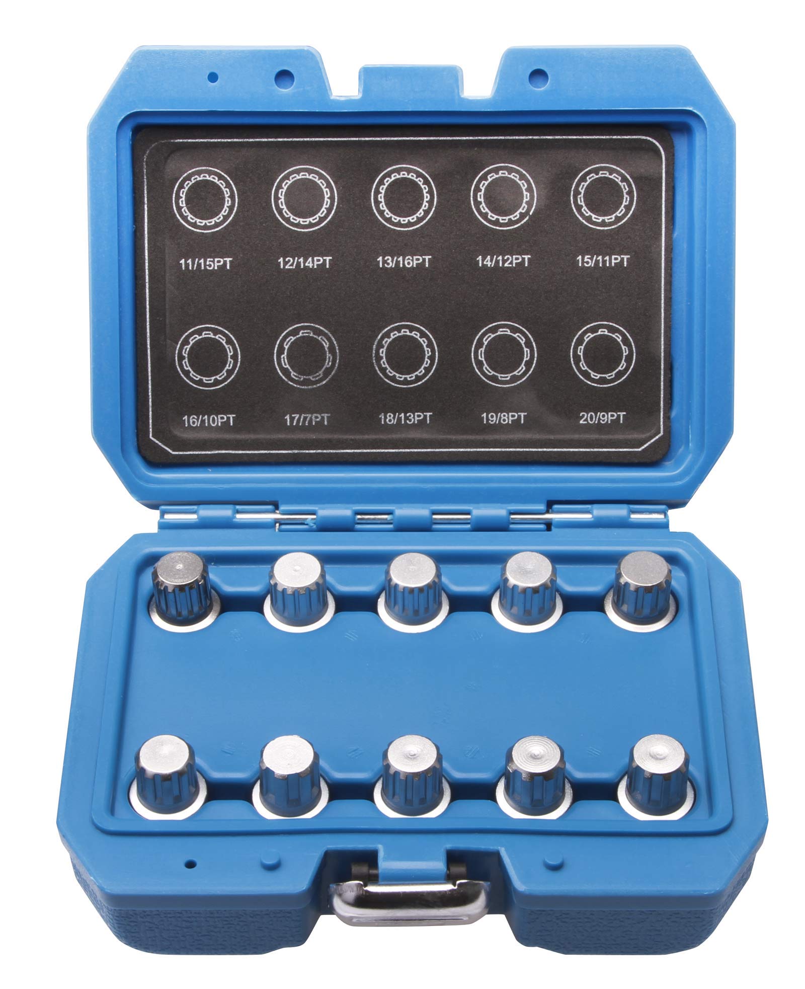 Kit Extracteur d'Écrous Antivol BMW, 10 Douilles Spéciales, Chrome-Molybdène, pour Clé 17mm