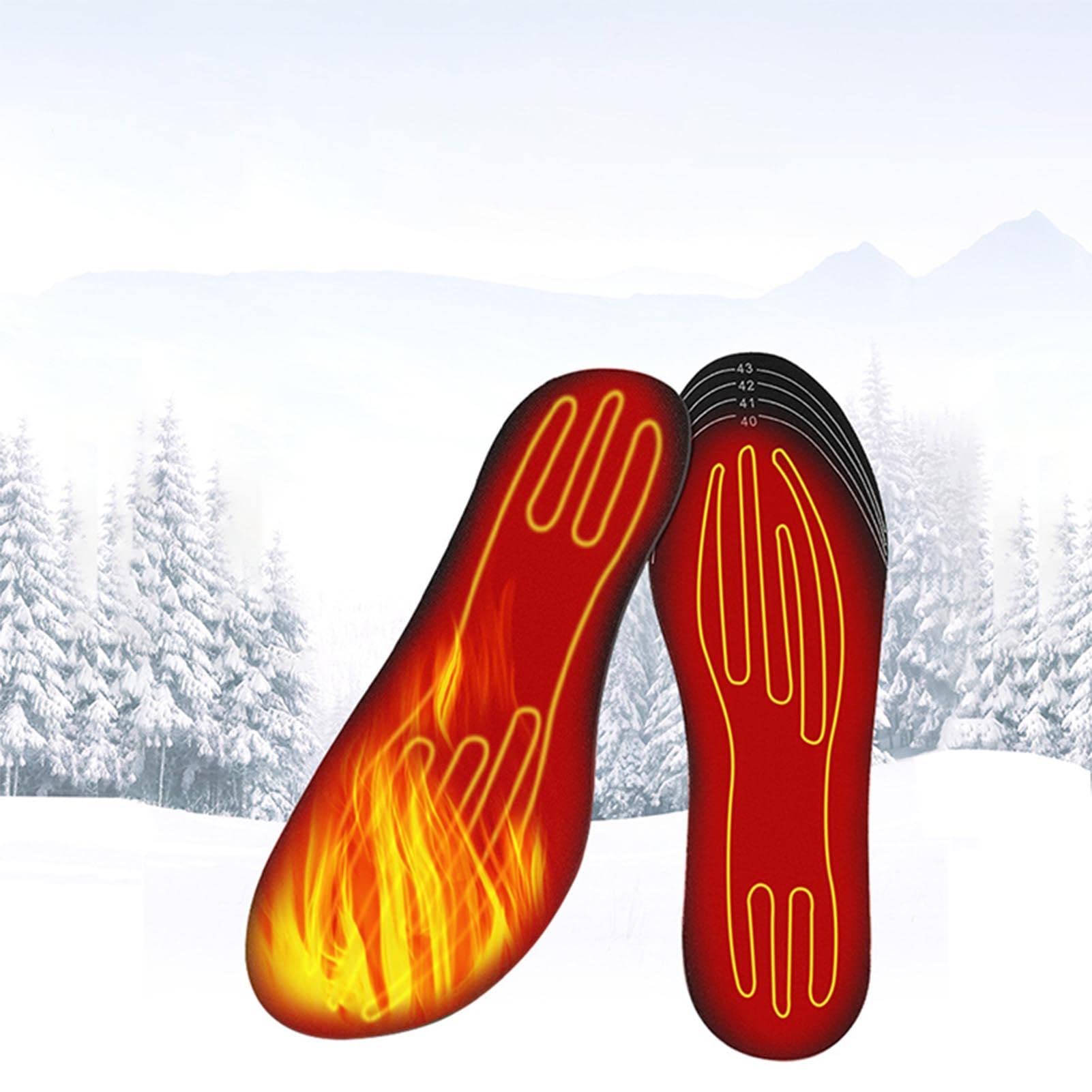 Semelles chauffantes USB - Semelles chauffantes électriques - Semelles Thermiques - Chaussettes chauffantes pour Chaussures de Ski d'hiver, Marche