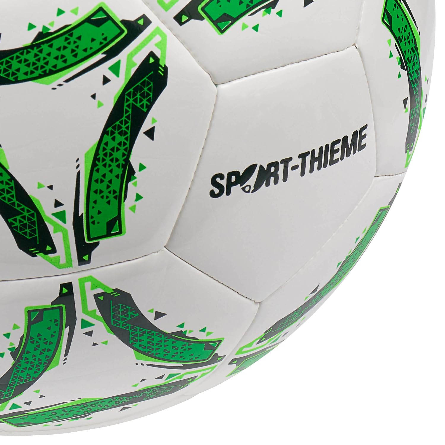 Sport-Thieme Futsalball CoreX Pro | Hybrid-Technologie, reduziertes Sprungverhalten | Match- und Trainingsball Gr 4 Weiß-Grün | PU-Oberfläche, Butyl-Blase, 62-64 cm, 420-440 g