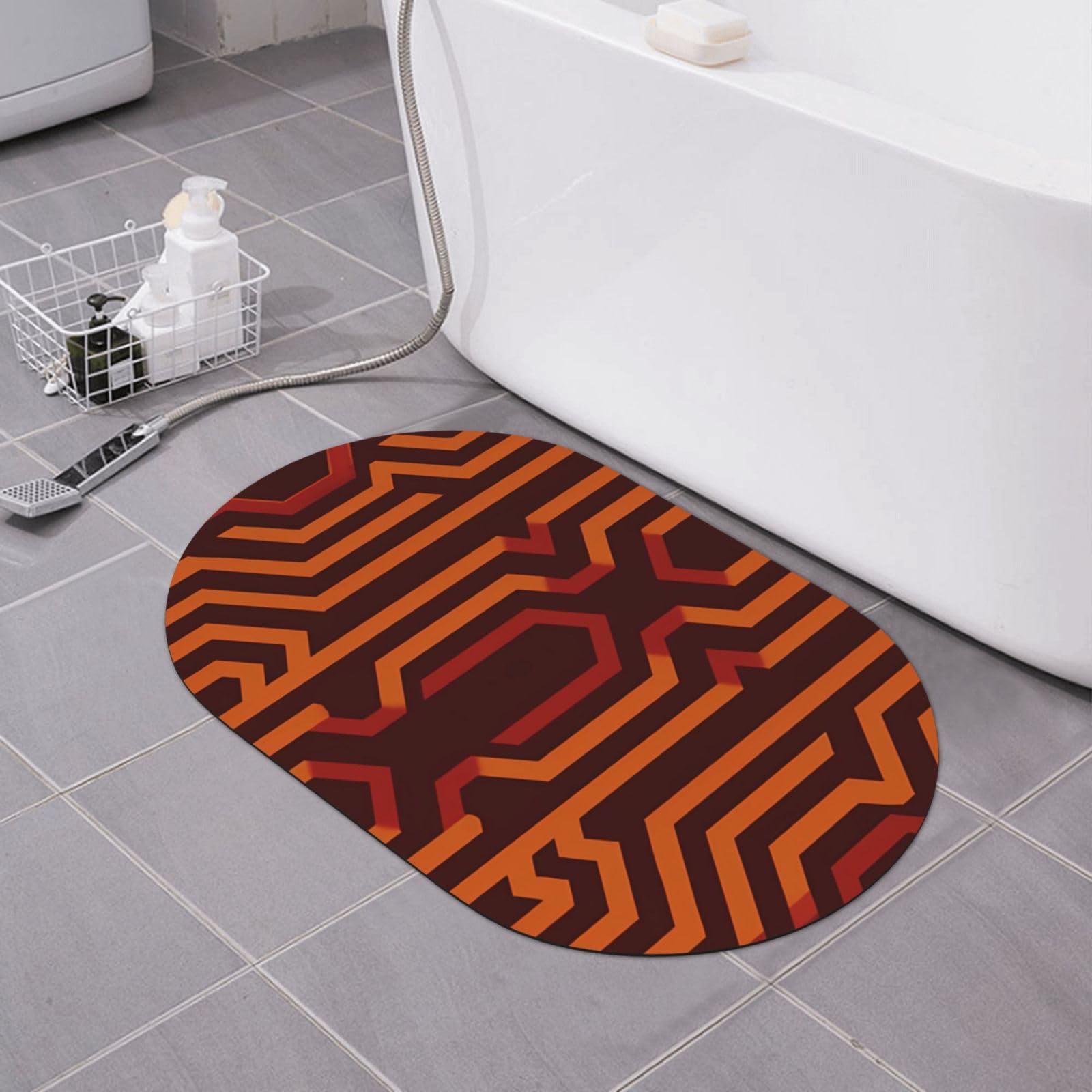 Tapis de bain en terre de diatomée doux absorbant séchage rapide pour paillasson de bureau
