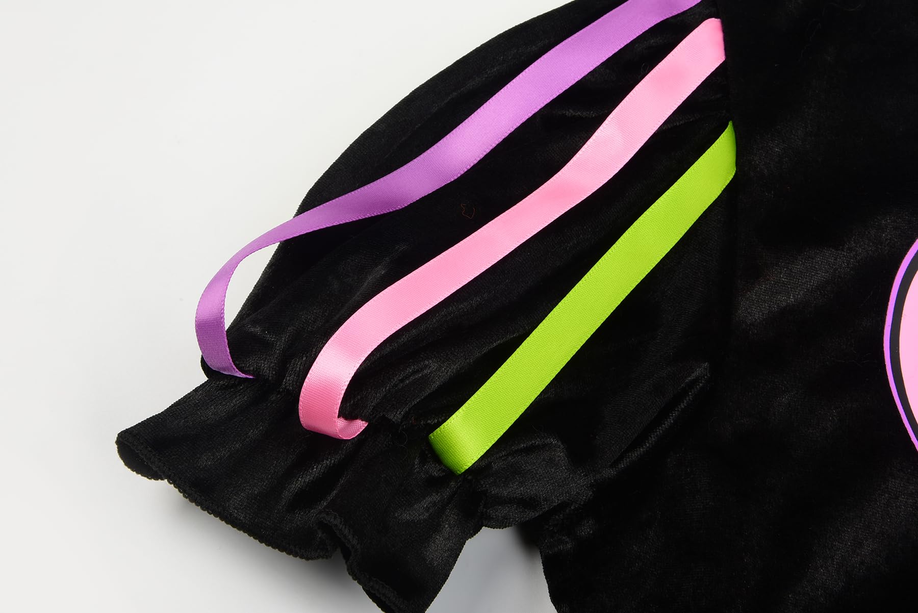 ReliBeauty Costume da Scheletro per Bambina con Vestito Arcobaleno e Accessori