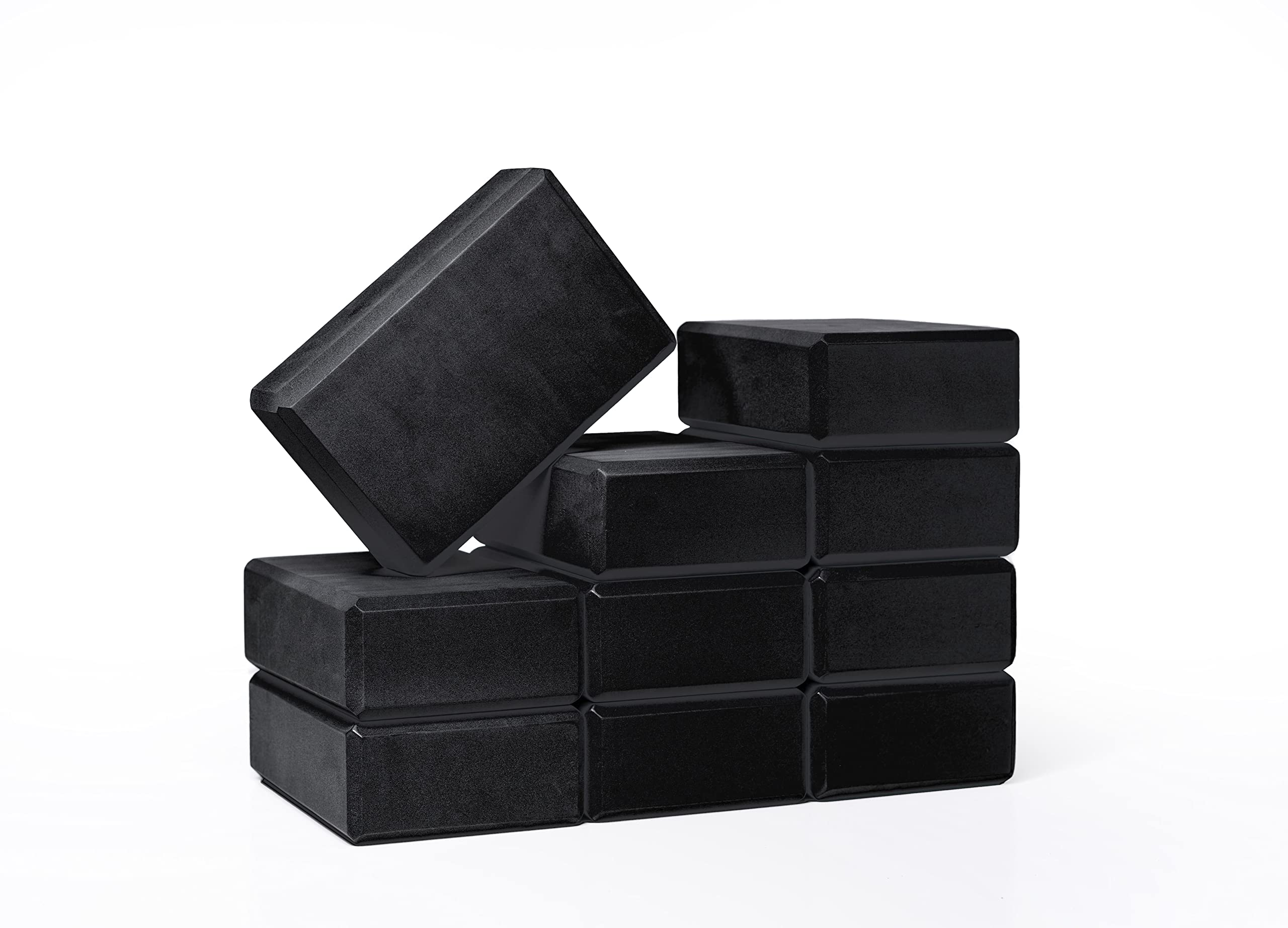 Blocco da yoga da 7,6 cm, confezione da 10 blocchi per yoga in schiuma EVA, mattoni solidi e di supporto, schiuma per equilibrio, per stretching, pilates e allenamento, 7,6 x 15,2 x 22,9 cm