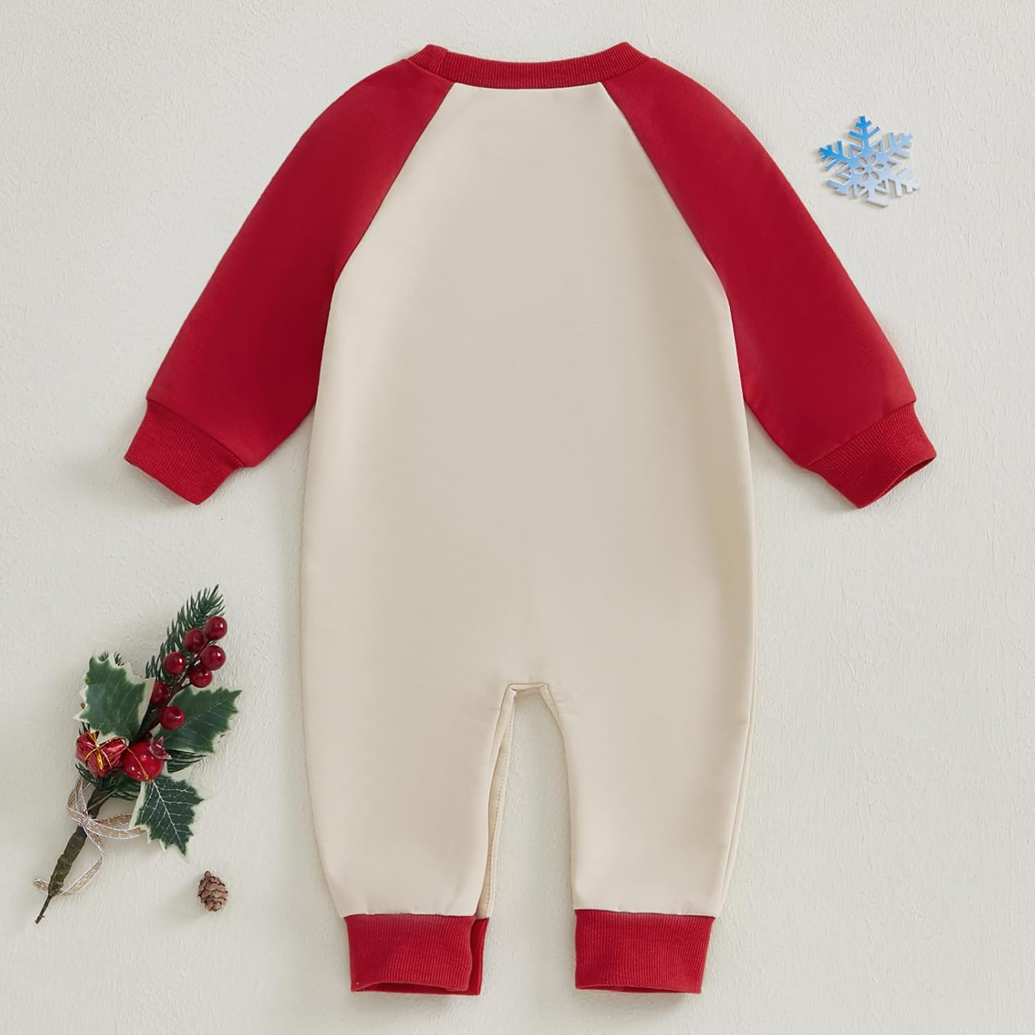 My First Christmas Baby Girl Boy Outfit Santa Long Sleeve One Piece Romper Newborn Infant Fall Winter Clothes - Image 4