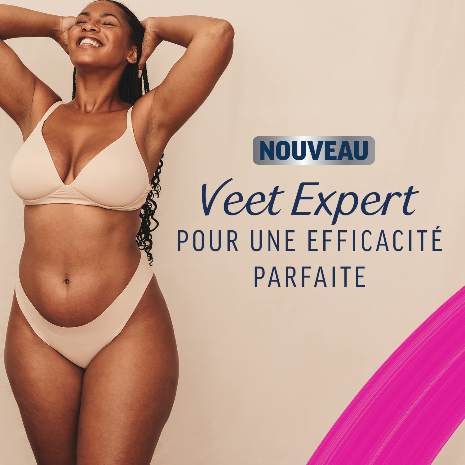Veet Expert - Lot de 120 Bandes De Cire Froide - Corps & Jambes - Peaux Sensibles
