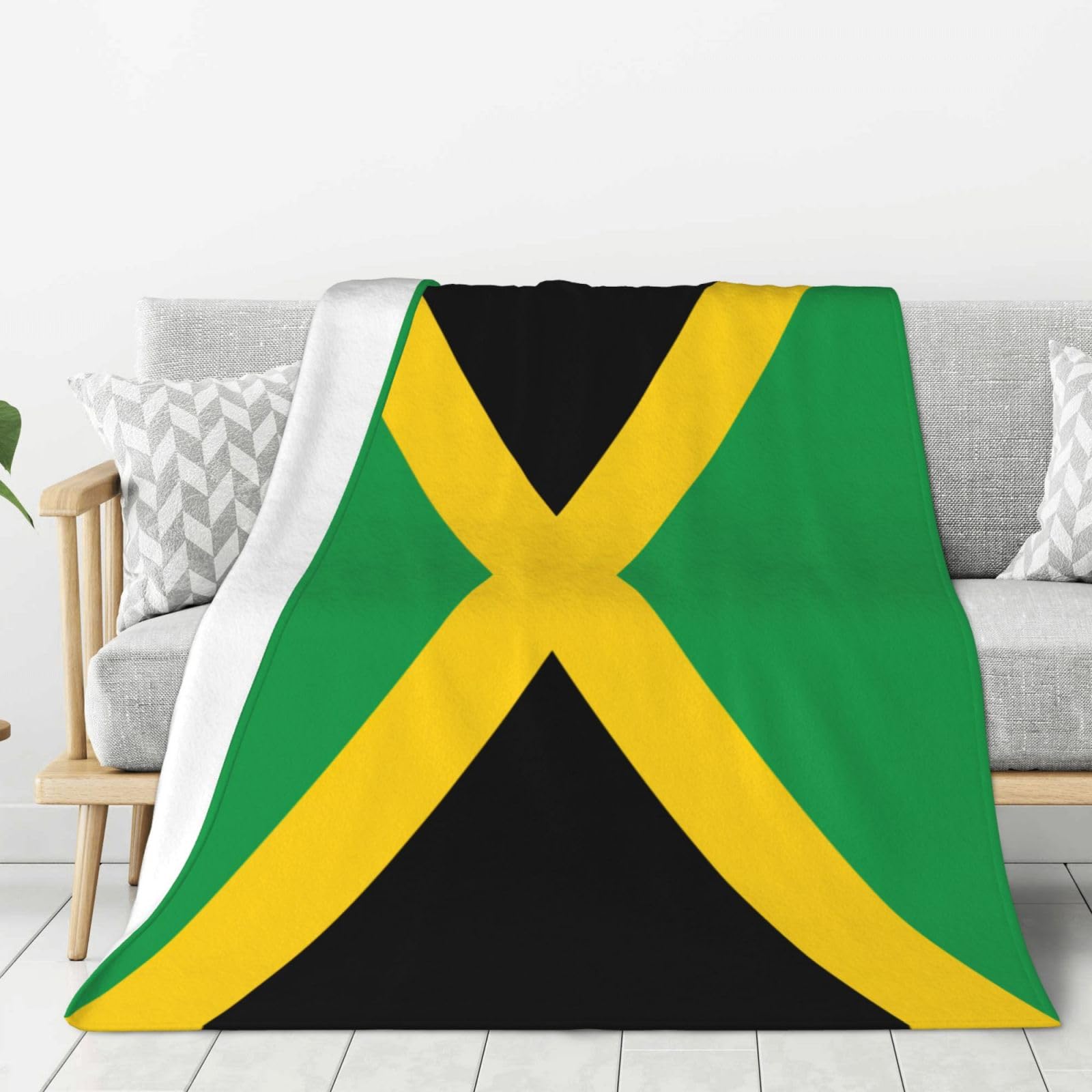 Couverture épaisse Jamaïque douce et isolante contre le froid du canapé