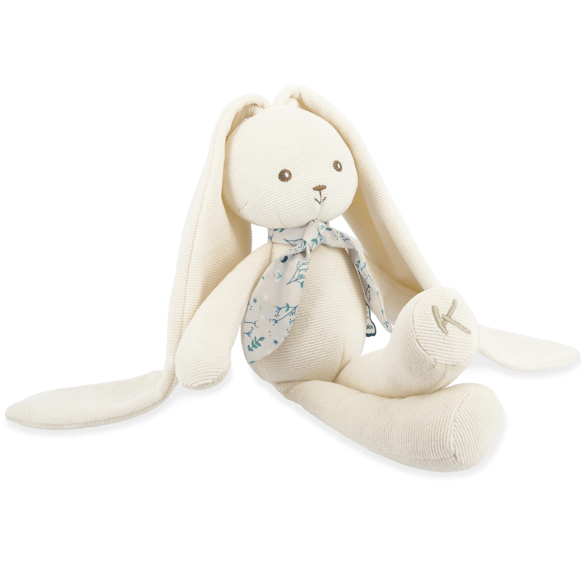 Kaloo - Lapinoo - Pantin Lapin - Peluche Bébé en Velours Côtelé - 35 cm - Couleur Crème - Matière très Douce - Boîte Cadeau - Dès la Naissance, K969946 - 5