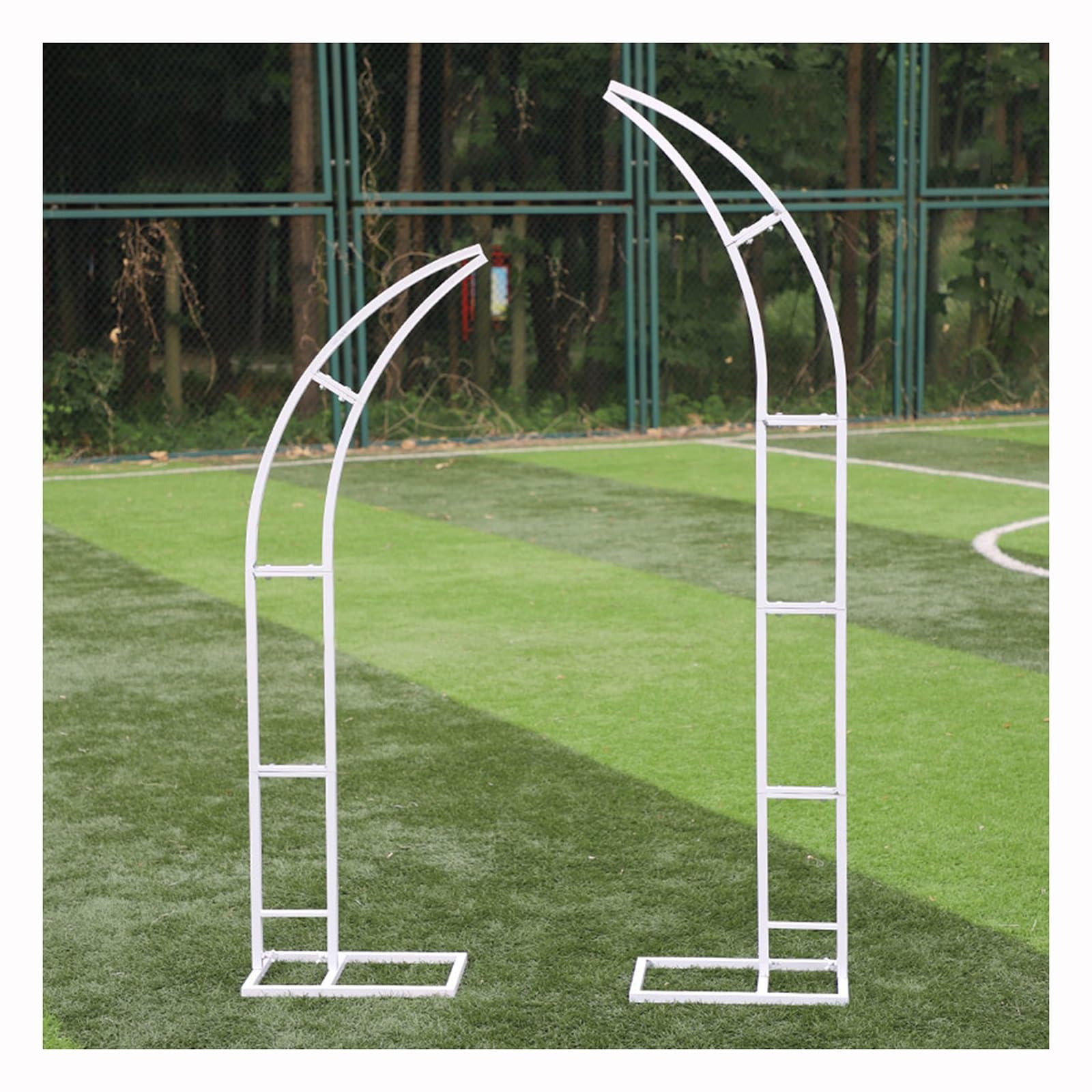 Arche de jardin et support de toile de fond métal pour décoration de pelouse