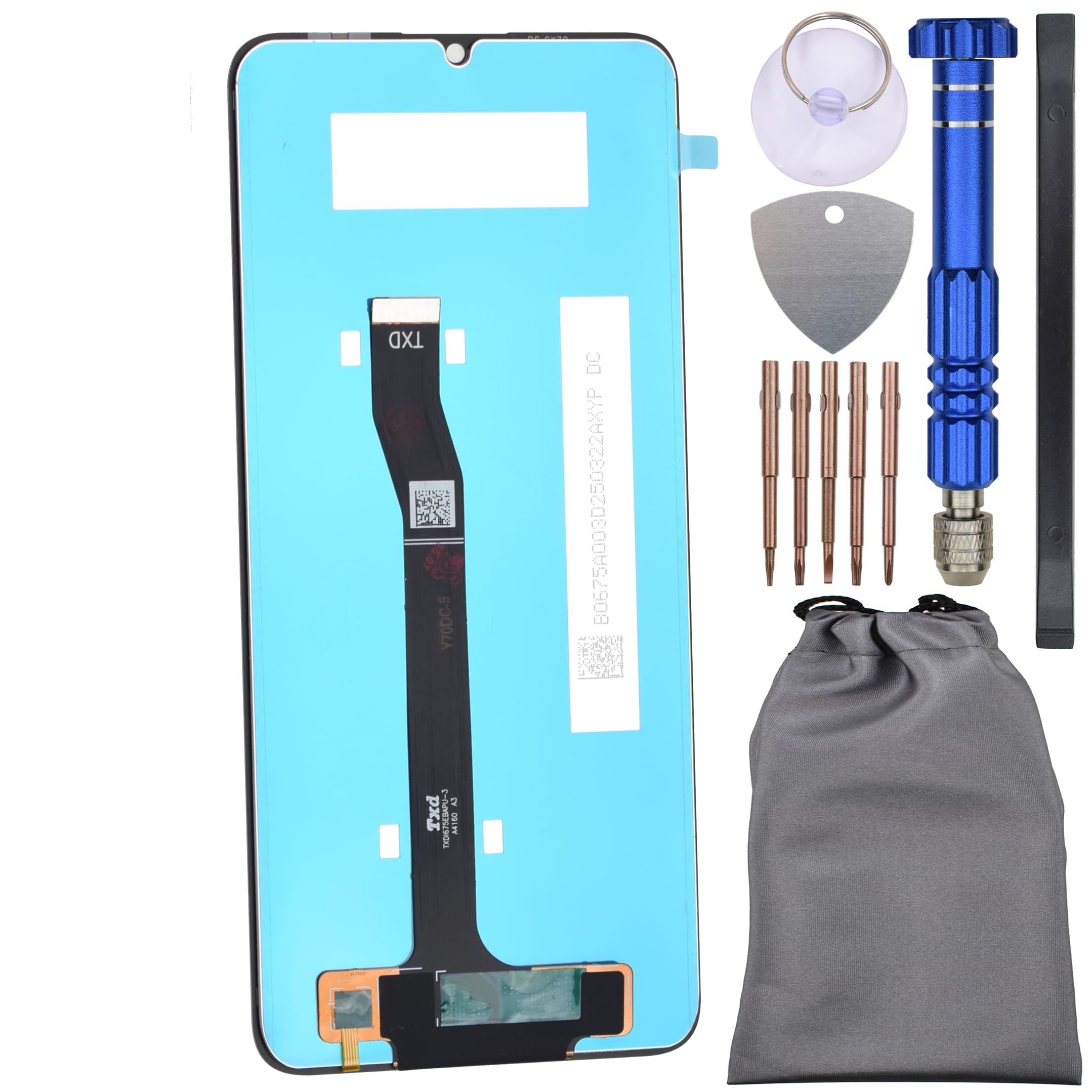 IPS LCD Display Touch Digitizer Screen for Huawei nova Y70 Plus Black