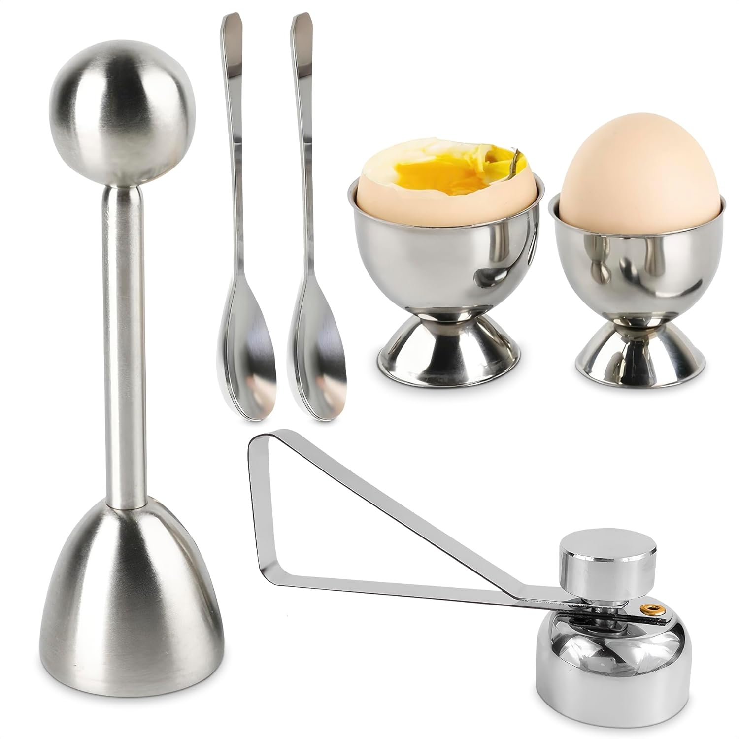 Stainless Steel Egg Cracker Tool Egg Cutter Egg Shell