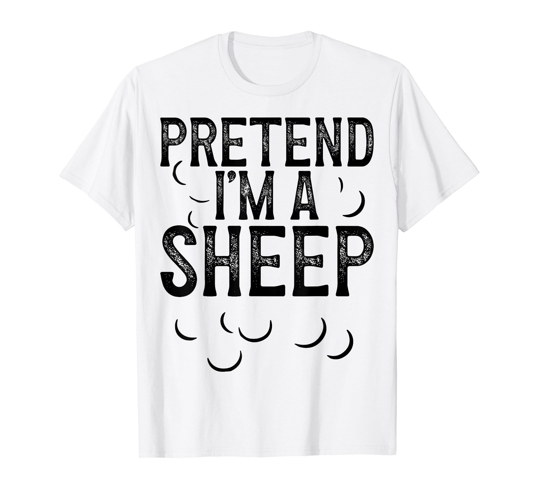 Vintage Pretend I'm a Sheep Halloween Last Minute Costume T-Shirt