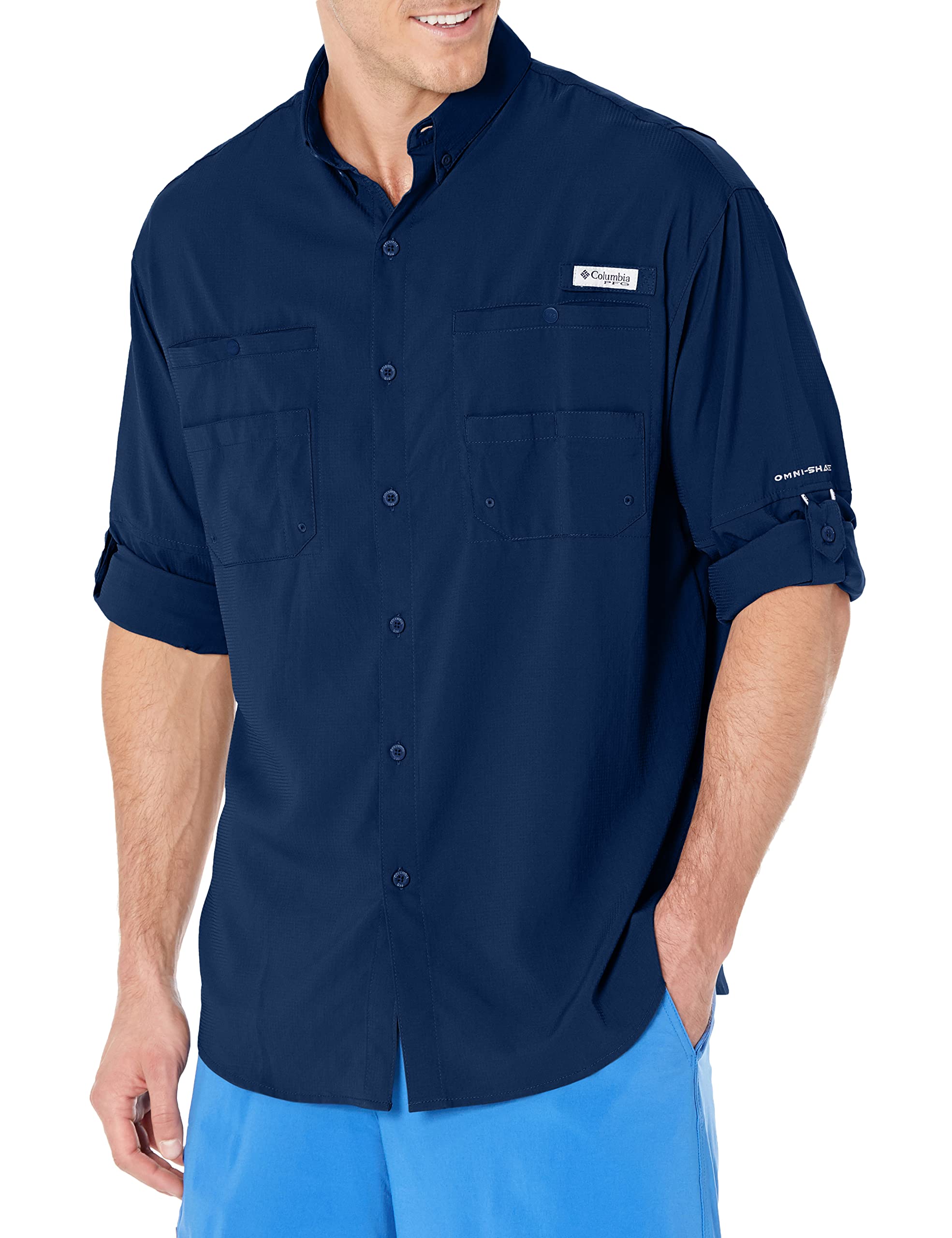 Columbia Men's Tamiami 2 Long Sleeve Shirt, Long Sleeve Shirt, Carbon, XX-Large