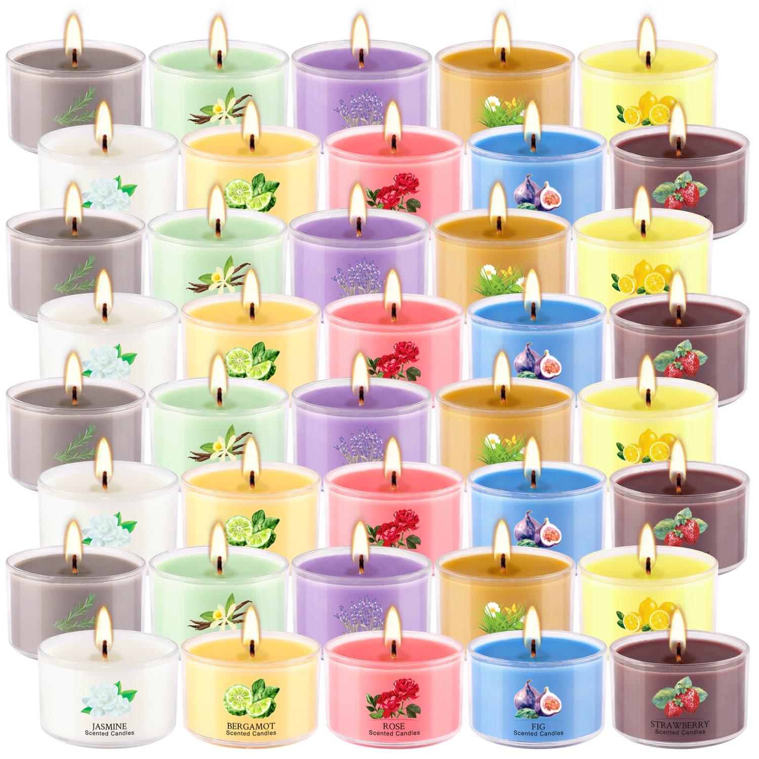 CAKETYCG 40 Pack Scented Candle Set