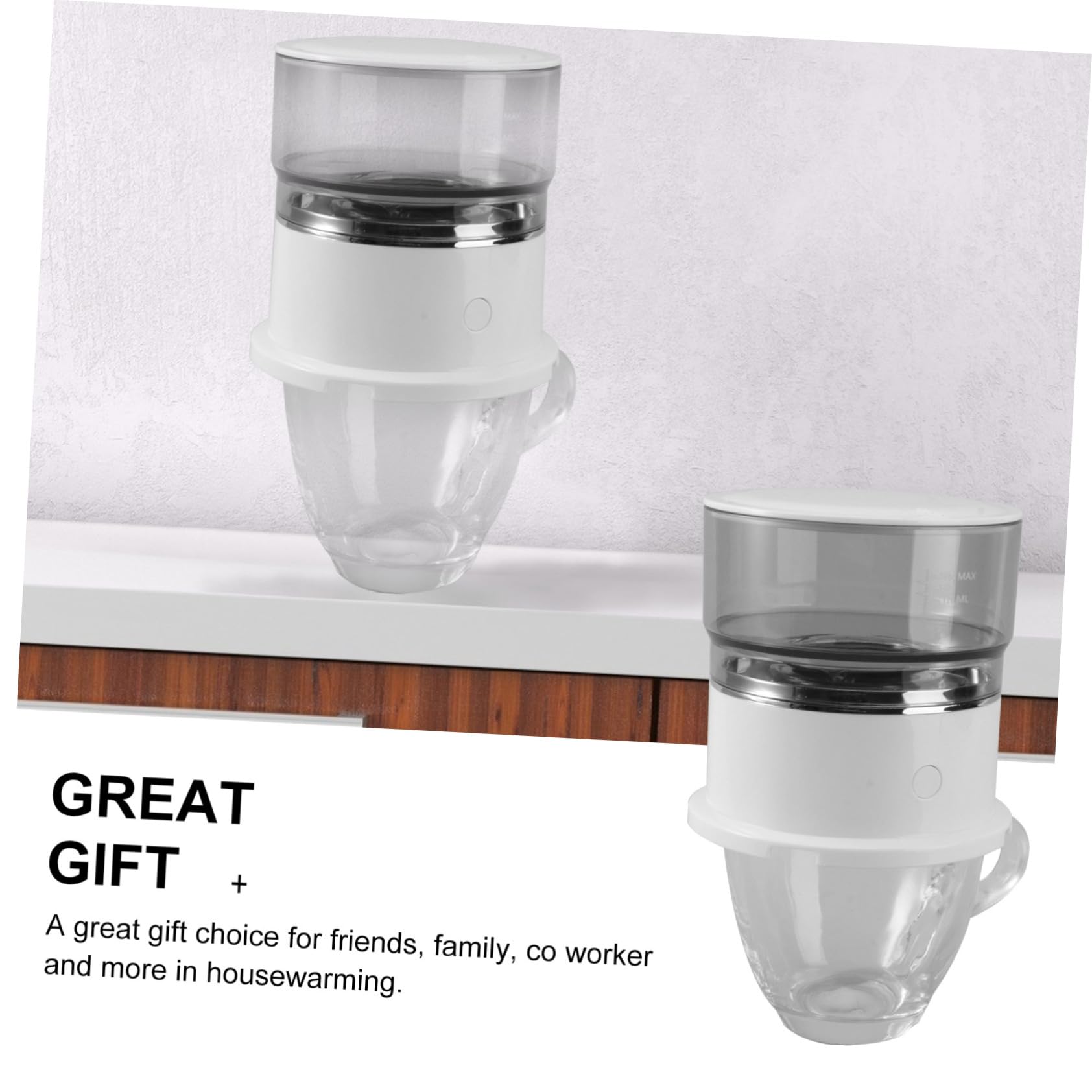 PRETYZOOM Macchina da Caffè Manuale a Goccia Filtro per Fondi Inclusi 160ml Stili multipli in Acciaio Inossidabile e Materiale Plastico Resistente Portatile per Casa e Outdoor