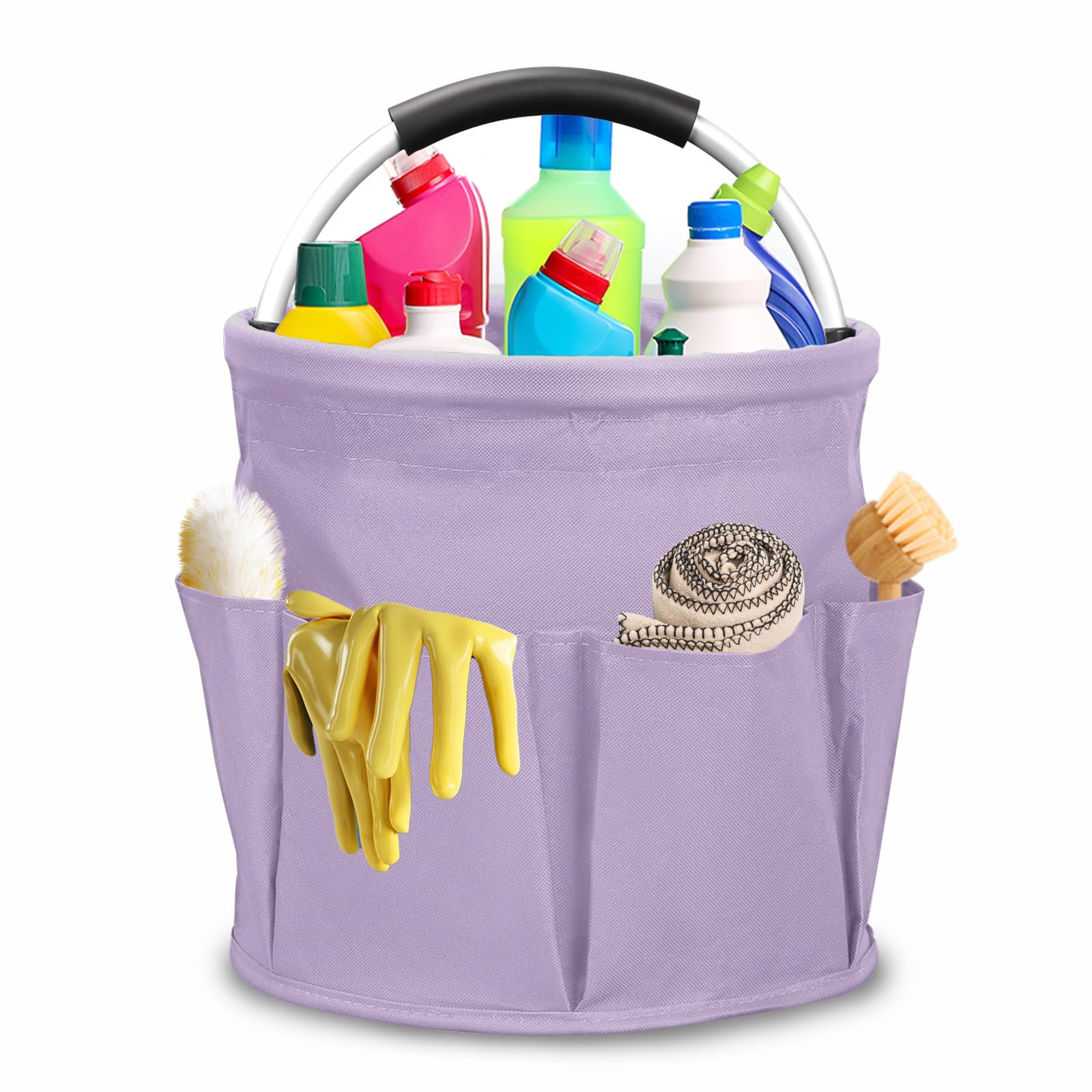 Cleaning Caddy with Handle,17L Foldable Cleaning Supplies Organizer — image 1