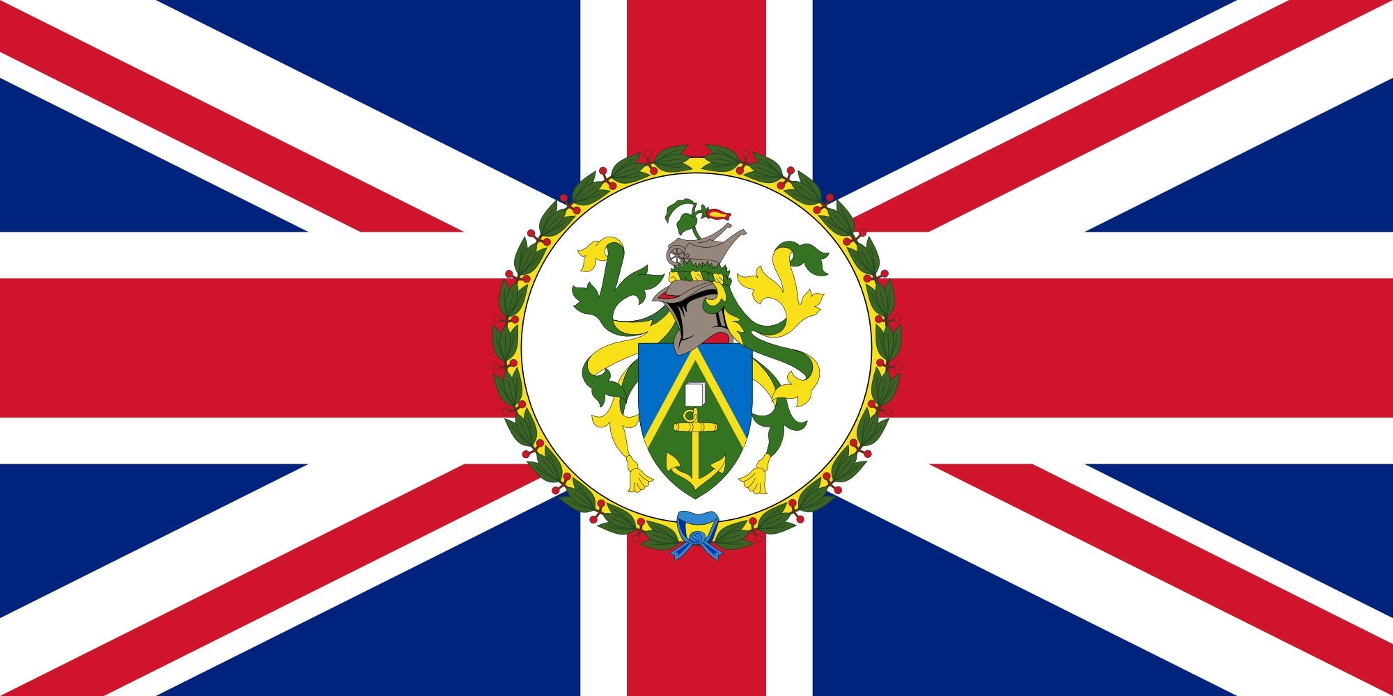 Drapeau Large Governor of the Pitcairn Islands drapeau paysage grand format pour mât public