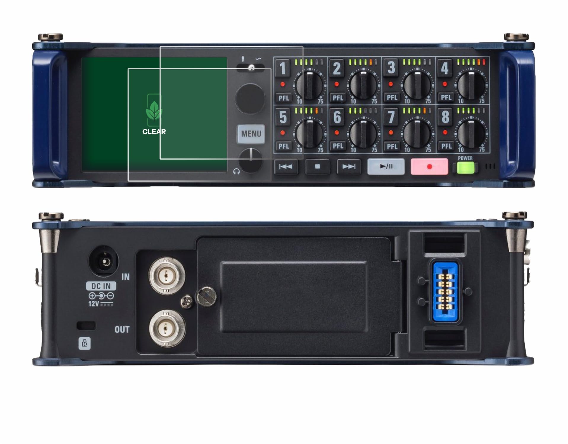 ScreenLeaf (2 Pack Screen Protector Compatible with Zoom F8 Field Recorder [Sustainable Screen Protection, Clear, Anti-Scratch]