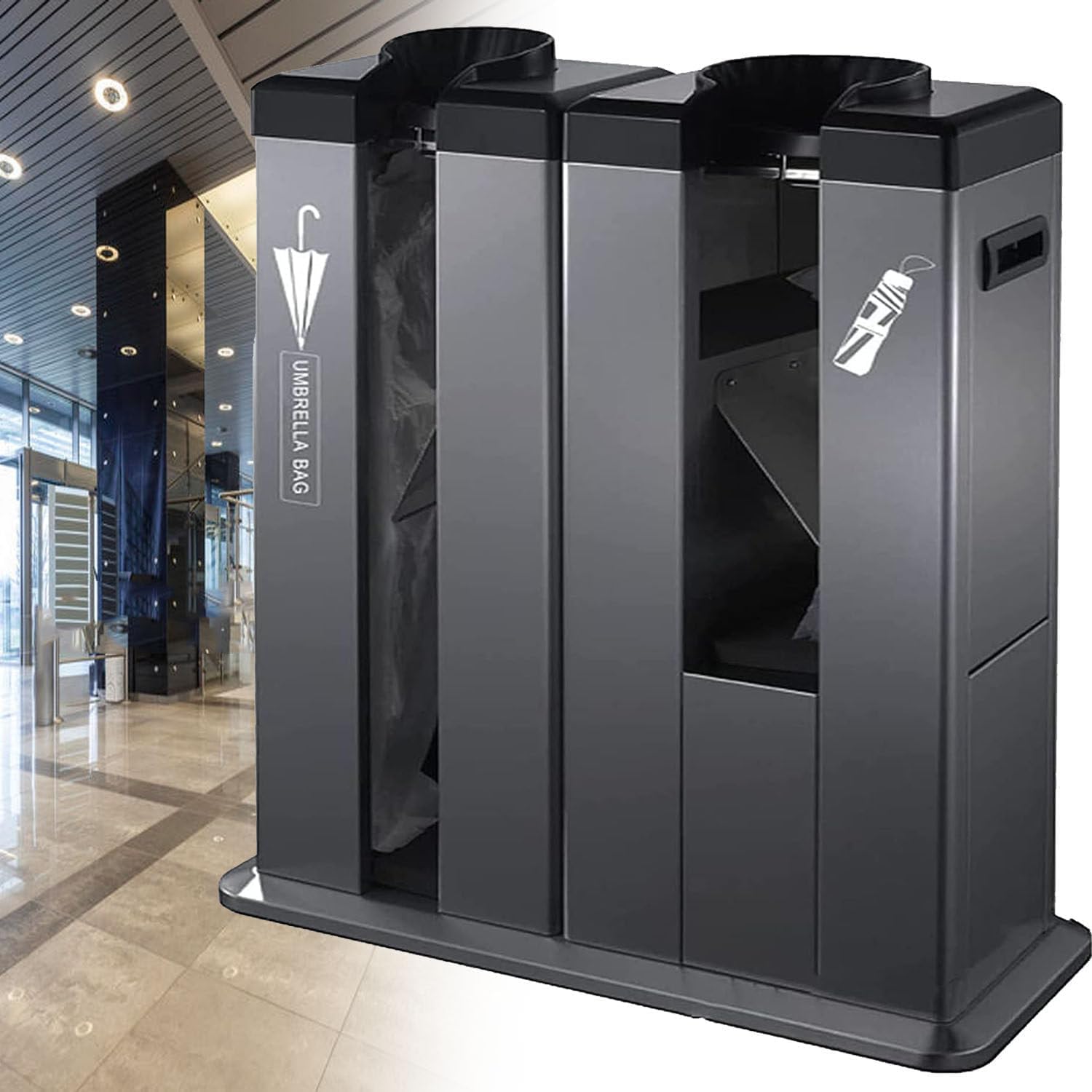 Machine Automatique d'emballage de parapluies humides à Double Fente, incluant 500 Sacs Longs et 500 Sacs Courts, Support pour Usage Professionnel