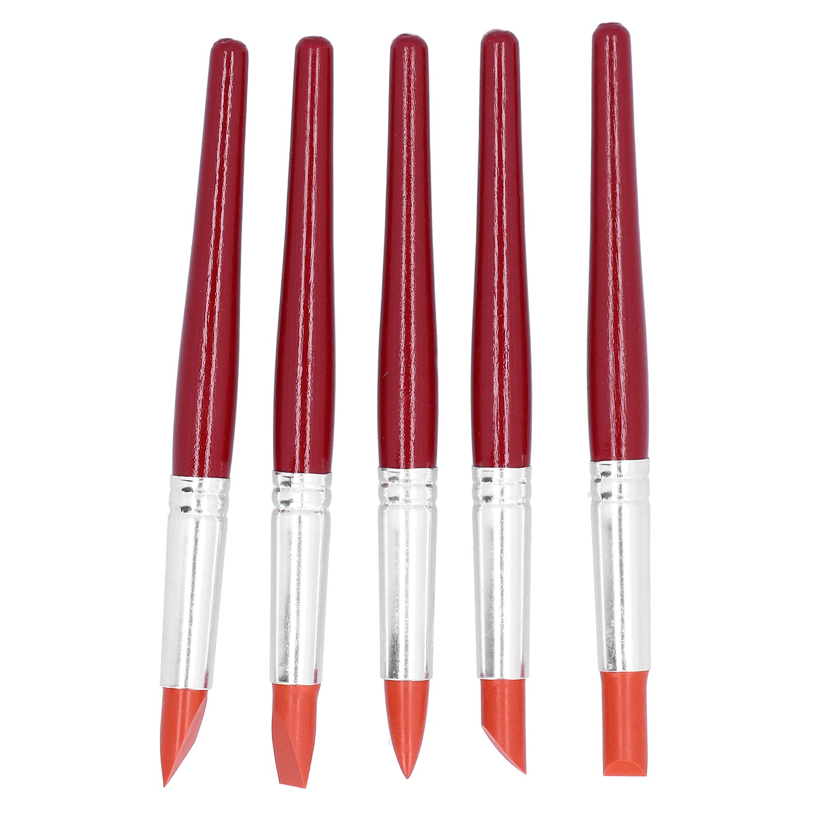 Xolsurg Silicone Clay Sculpting Tool FINE Detail Shaping Artist Pottery Modeling Set for Professional Studio (Red L Size)