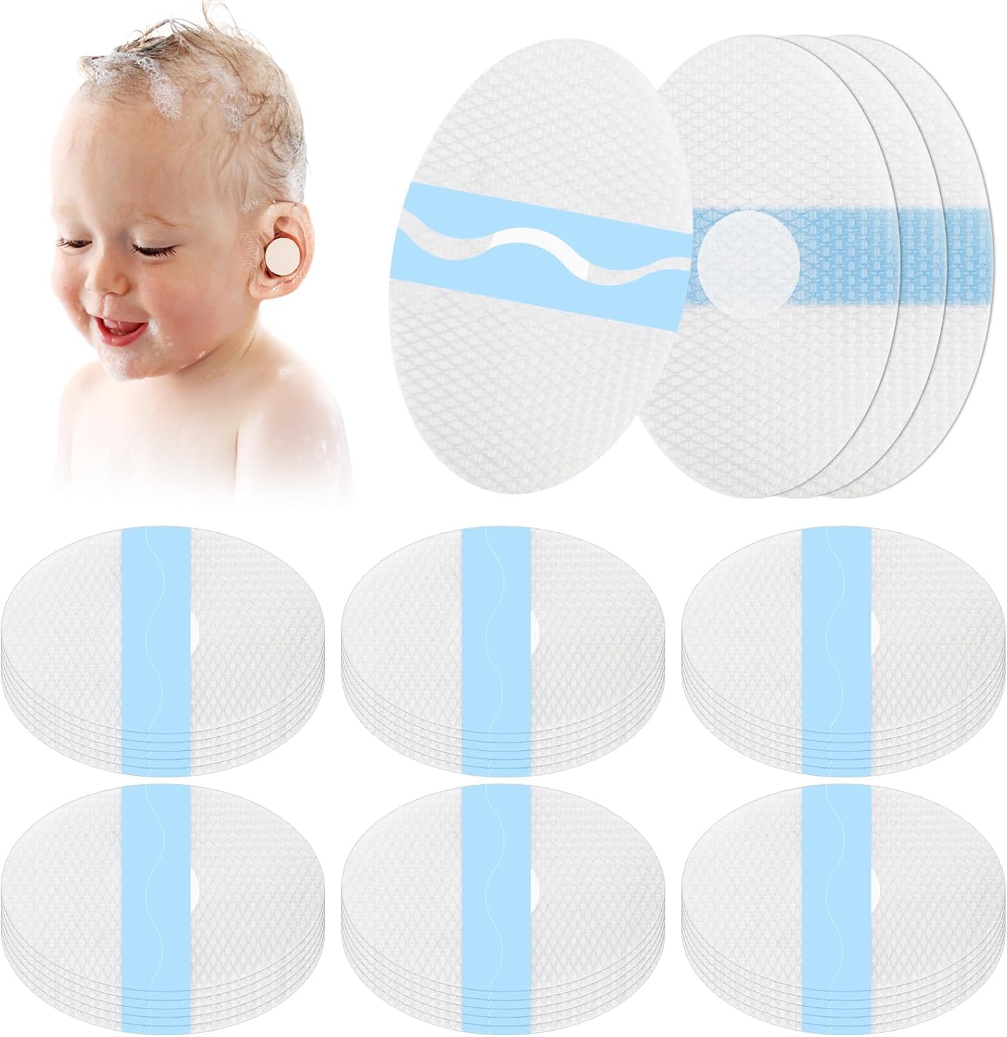 40PCS Ear Covers for Shower & Waterproof Ear Covers for