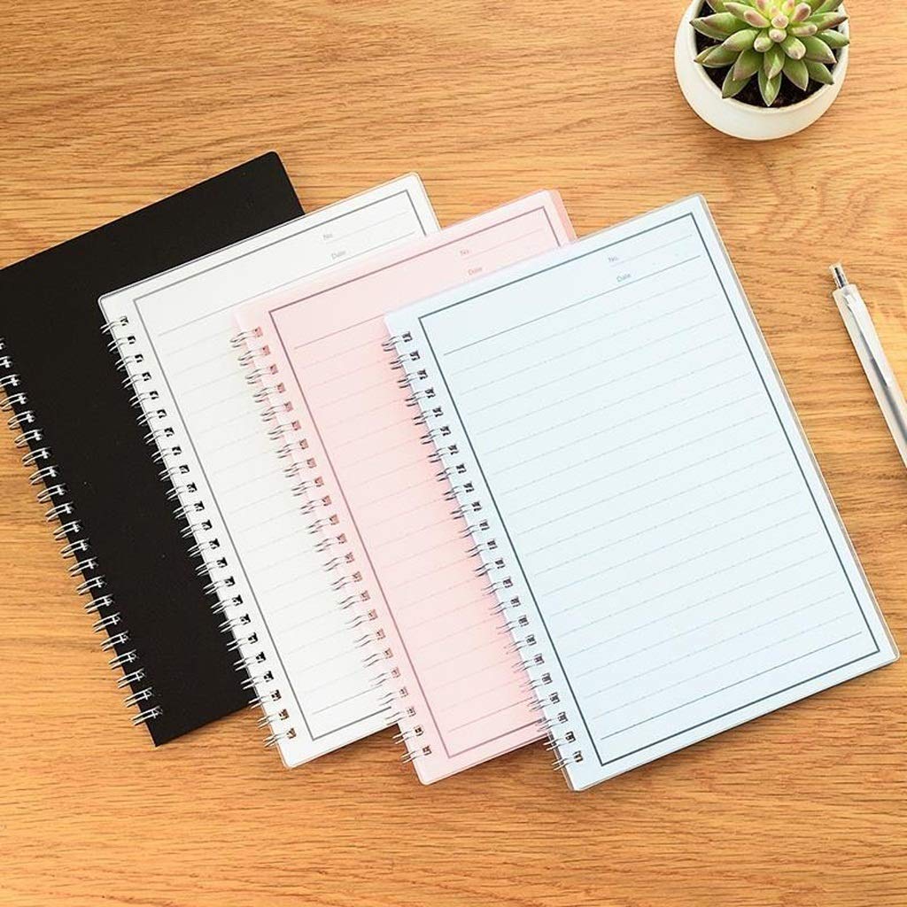 SePKUs Cuaderno de composición Cuaderno borrable Ambiental A5 Bobina de escritura repetible Diario Cuaderno Papelería Cuaderno de negocios (Azul 21 * 14,8 cm)