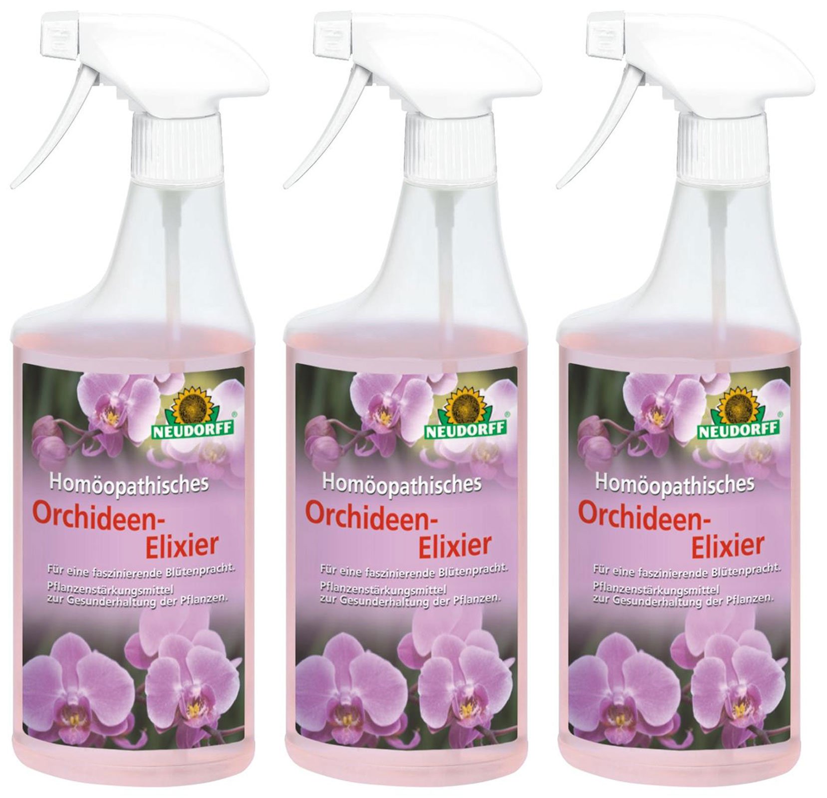 3 x 500 ml Neudorff Homöopathisches Orchideen-Elixier