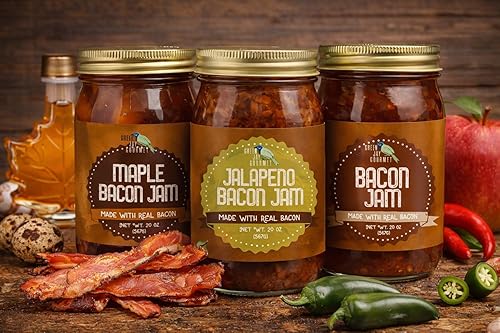 Miniatura 2 de Green Jay Gourmet Paquete de Muestras de Mermelada de Tocino  Untable Clásico para Hamburguesas, Sándwiches, Tostadas, Charcutería  Saborizante