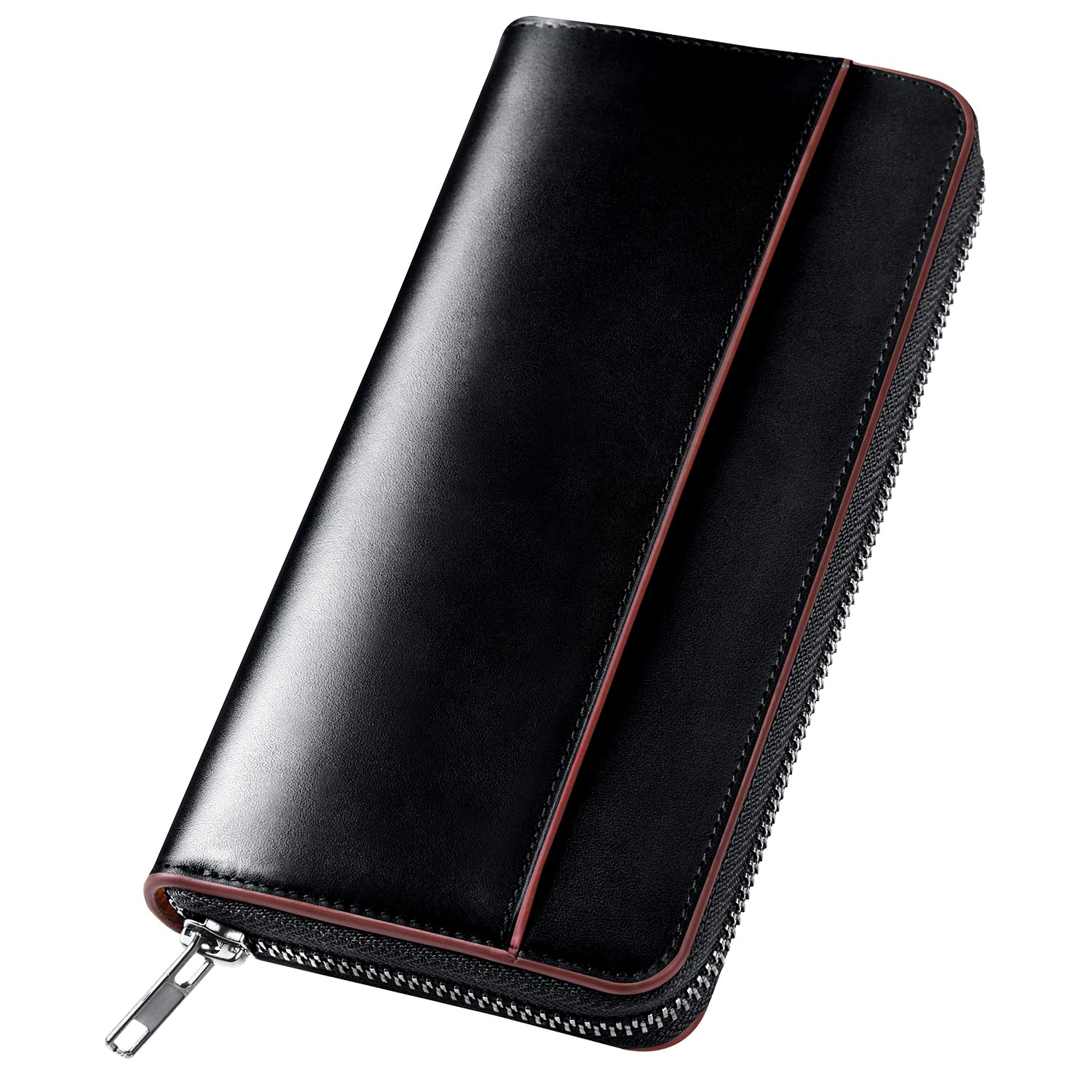 Men's Wallet, Tochigi Leather, Long Wallet, Genuine Leather, Large Capacity, YKK Zipper, Made by Top-tier Wallet Artisans, Women's Wallet, Wallet, Cowhide Leather, Coin Purse, Compact, Simple, Solid :